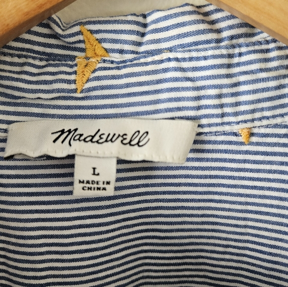 Madewell stars and stripes seersucker short sleeve button down - Picture 5 of 8